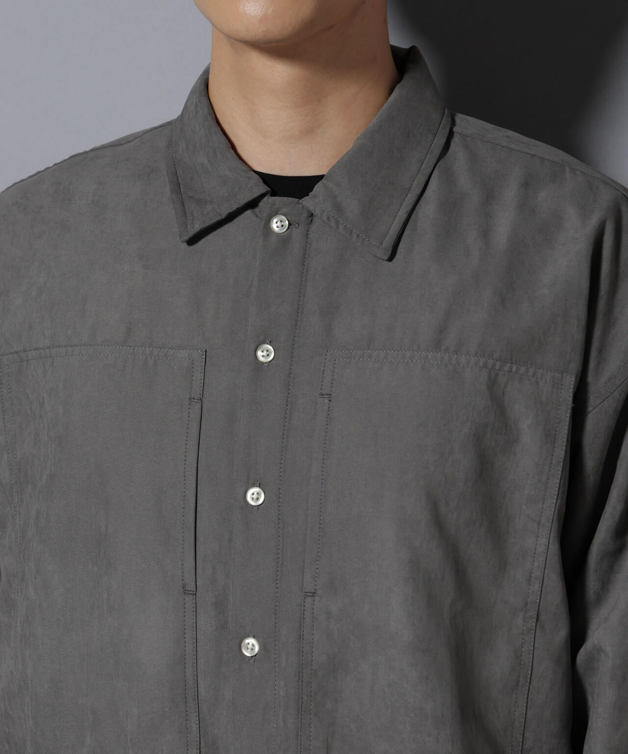 NORMANBROS別注ワイドポケット ピーチ起毛シャツ(セットアップ可) 6725220002