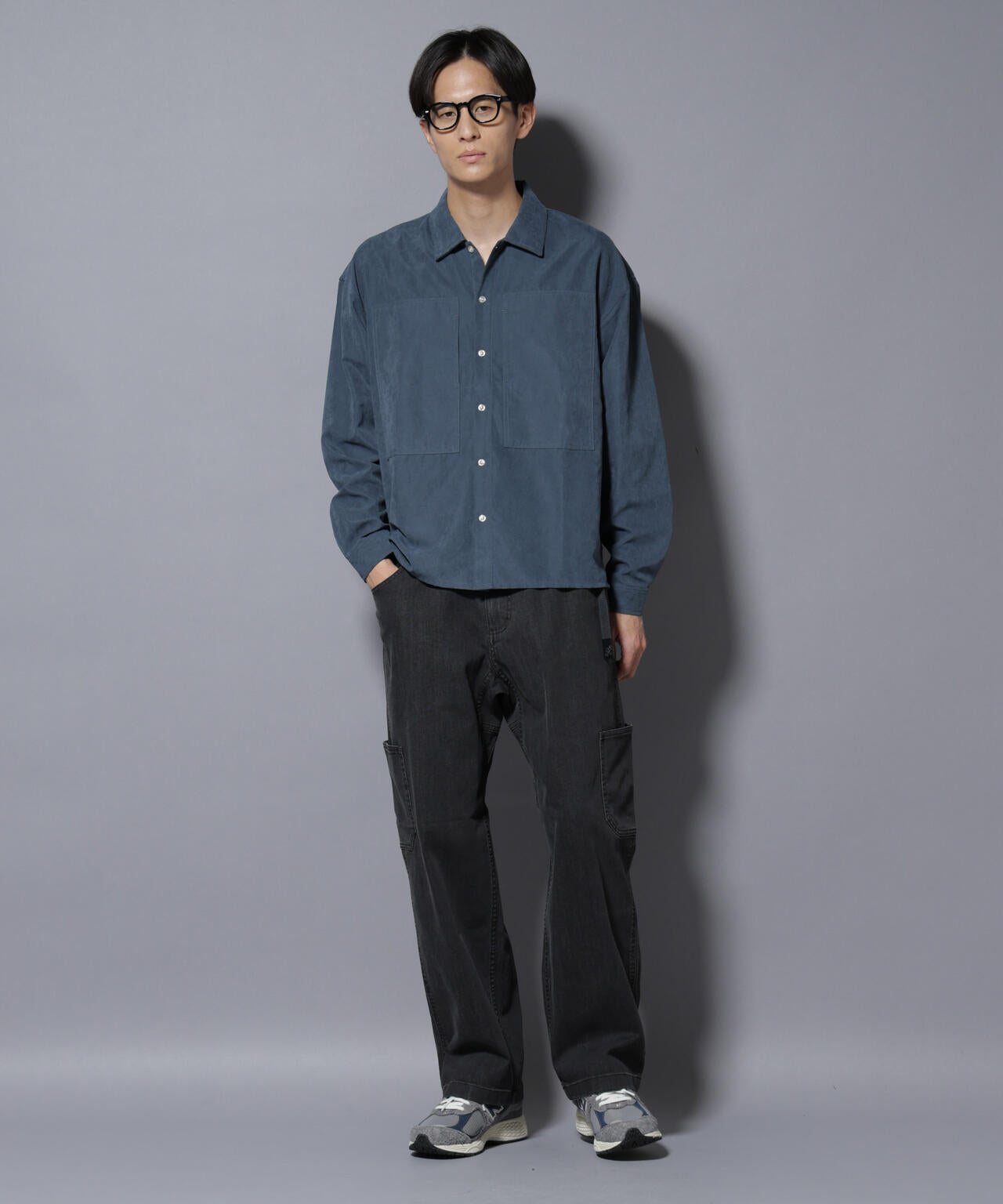 NORMANBROS別注ワイドポケット ピーチ起毛シャツ(セットアップ可) 6725220002