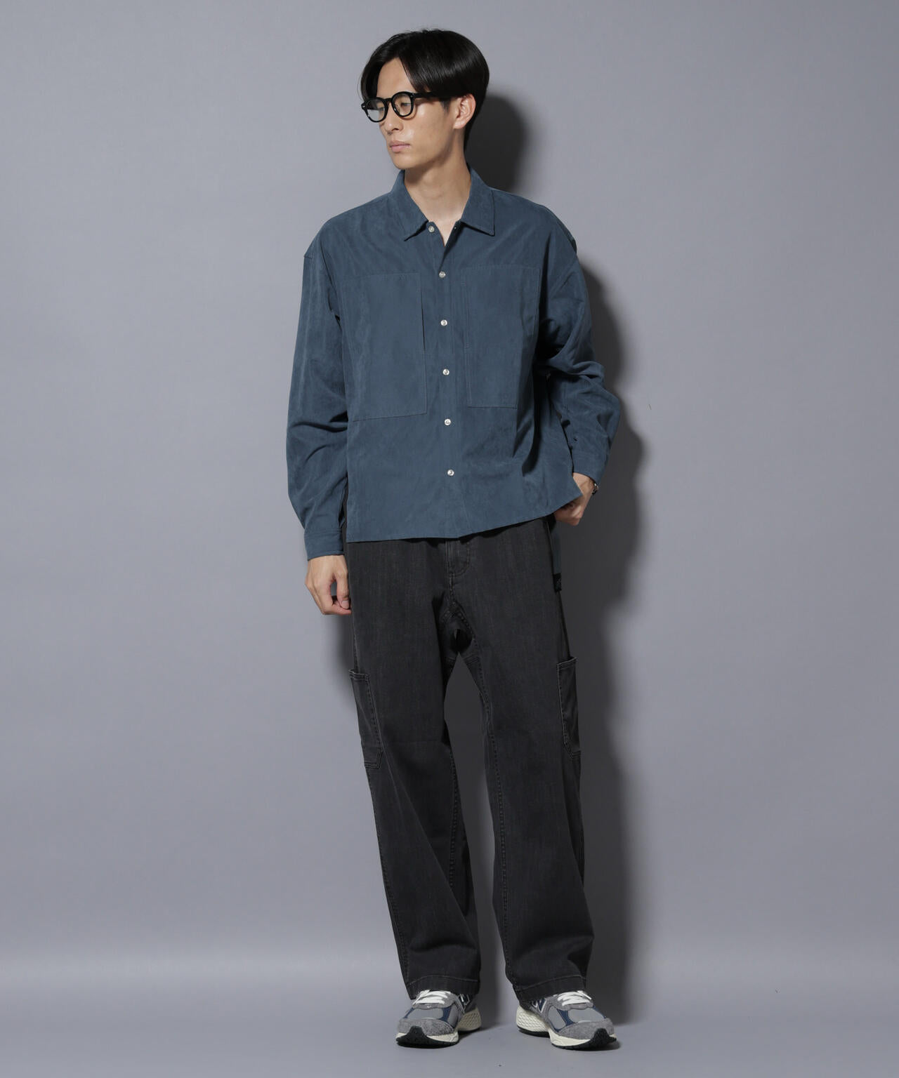 NORMANBROS別注ワイドポケット ピーチ起毛シャツ(セットアップ可) 6725220002