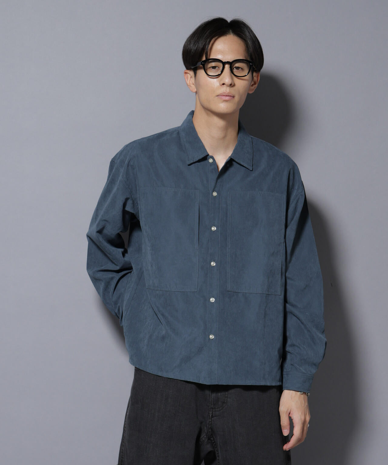 NORMANBROS別注ワイドポケット ピーチ起毛シャツ(セットアップ可) 6725220002