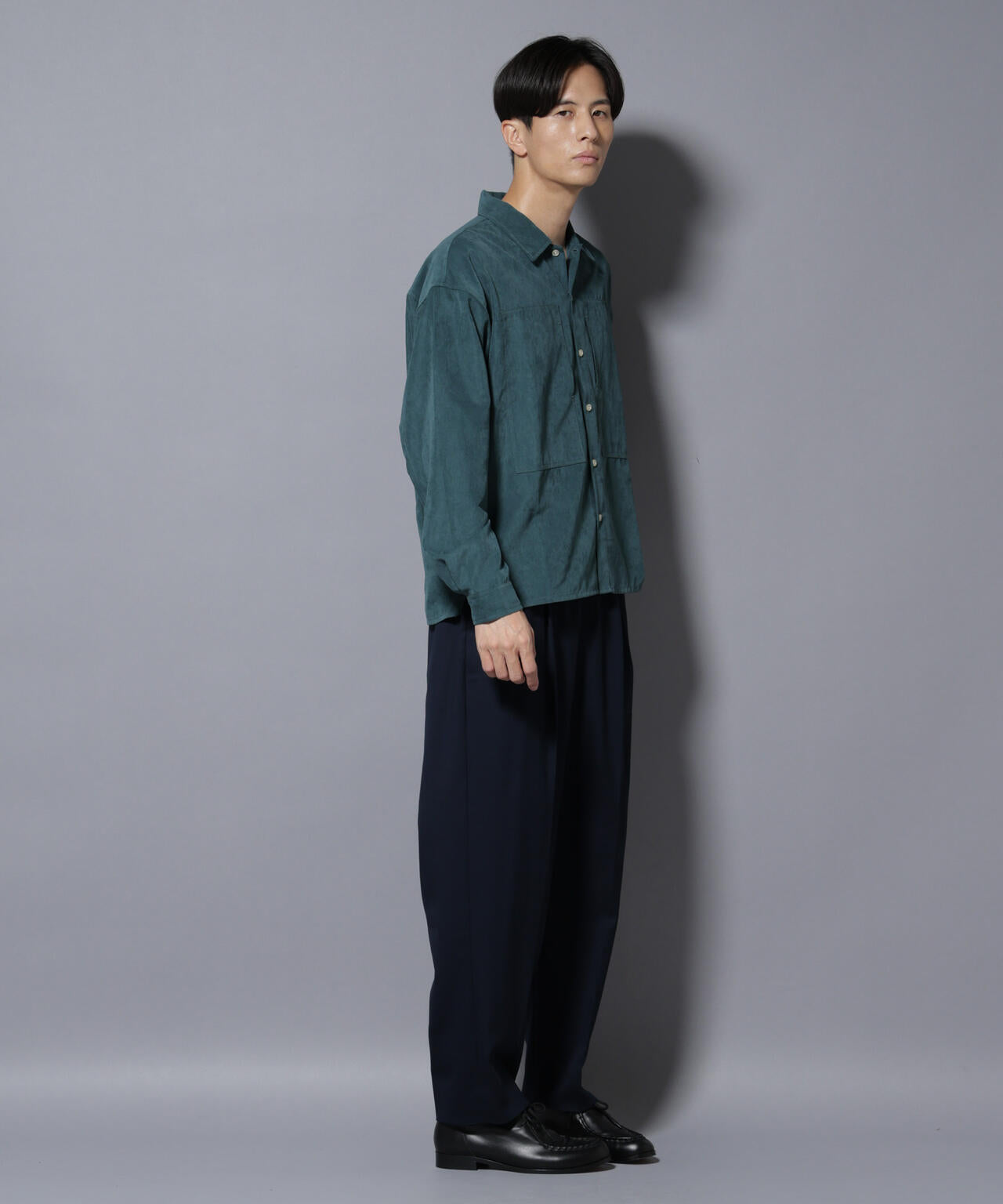 NORMANBROS別注ワイドポケット ピーチ起毛シャツ(セットアップ可) 6725220002