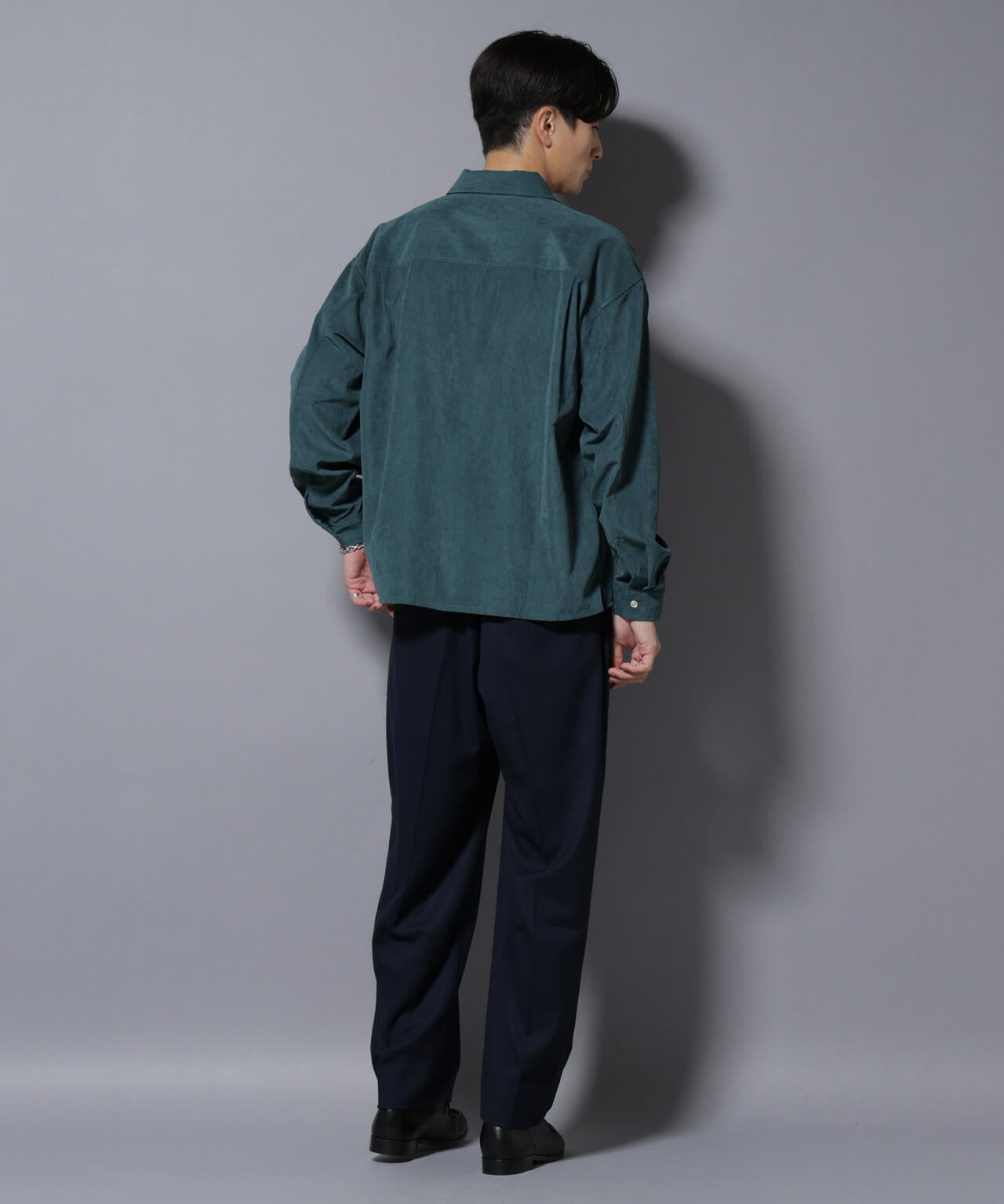 NORMANBROS別注ワイドポケット ピーチ起毛シャツ(セットアップ可)