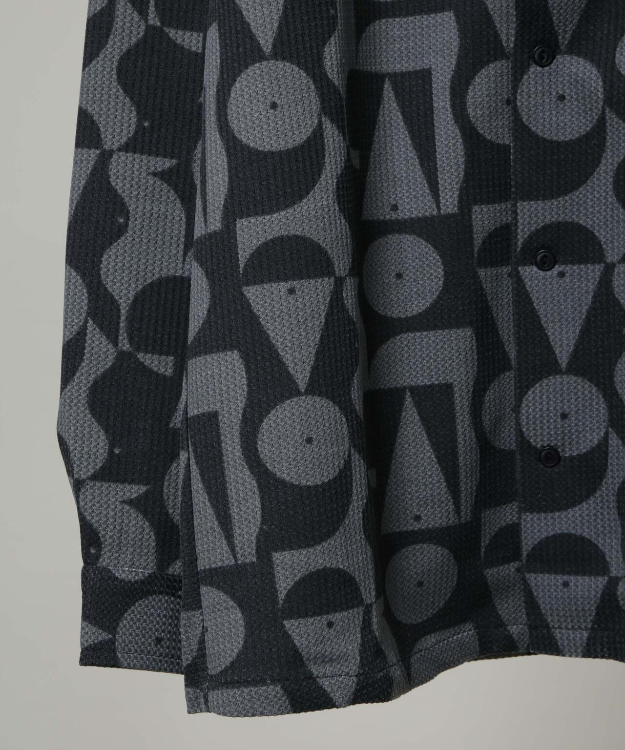 NORMANBROS別注 プリントワッフルシャツ 長袖 6725220003