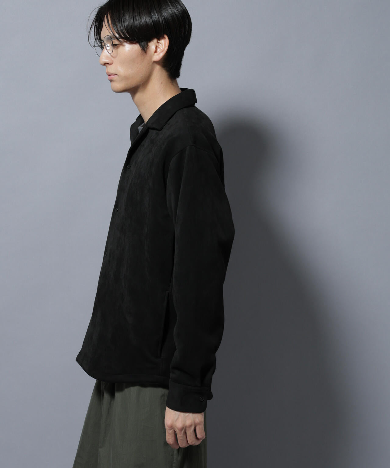 フェイクスエードシャツ 長袖 6725220203