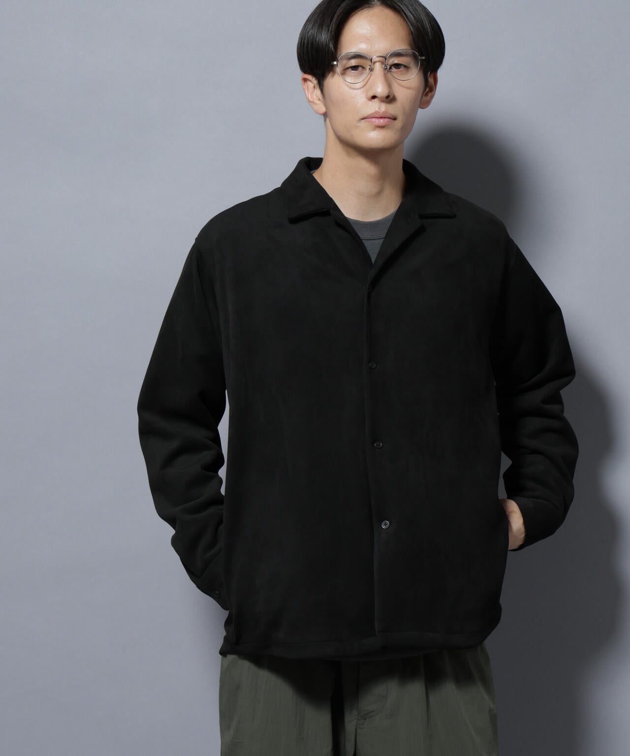 フェイクスエードシャツ 長袖 6725220203