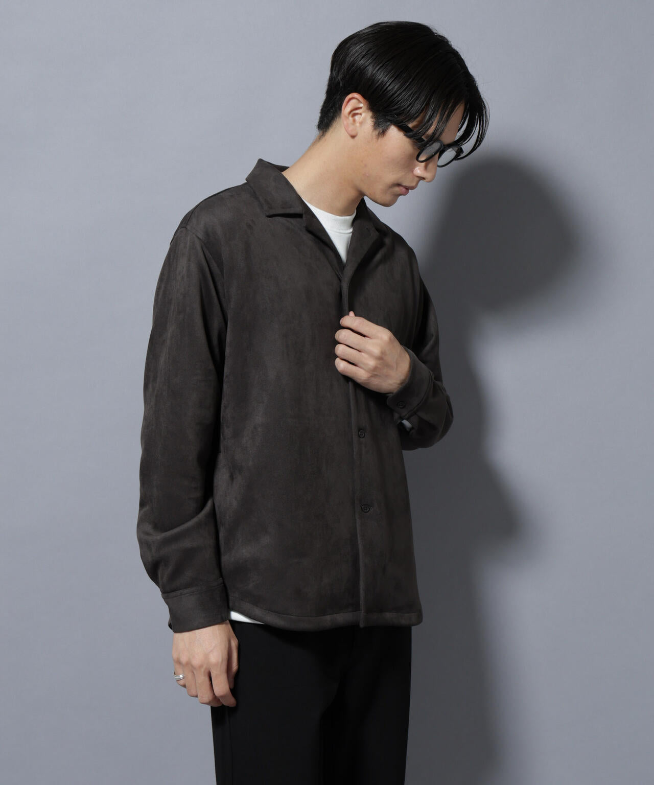 フェイクスエードシャツ 長袖 6725220203