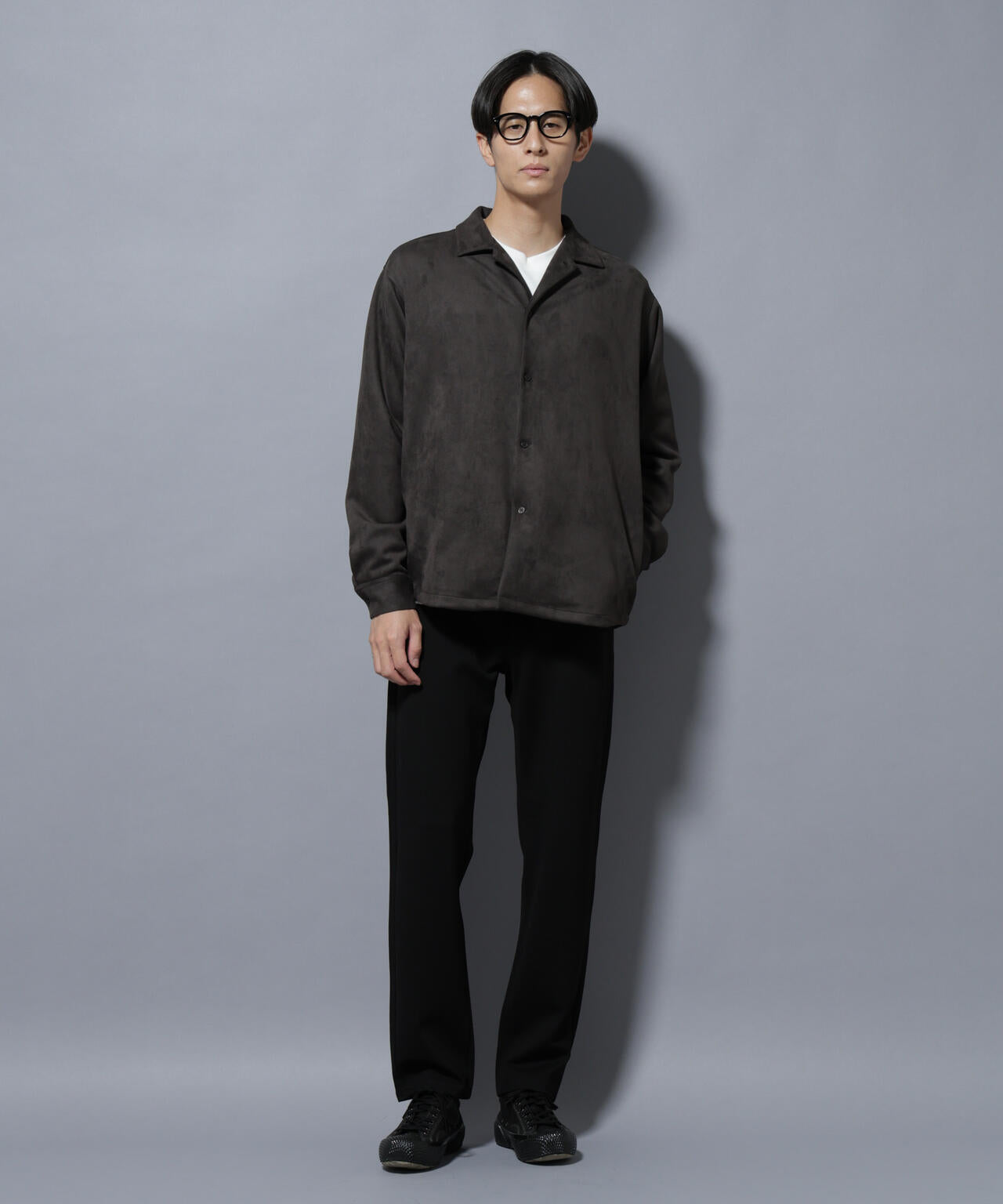 フェイクスエードシャツ 長袖 6725220203