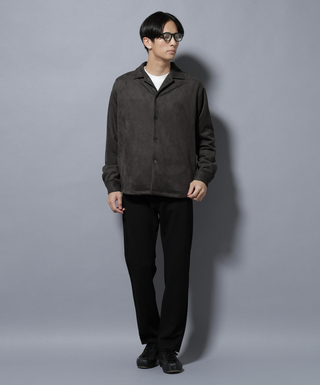 フェイクスエードシャツ 長袖 6725220203