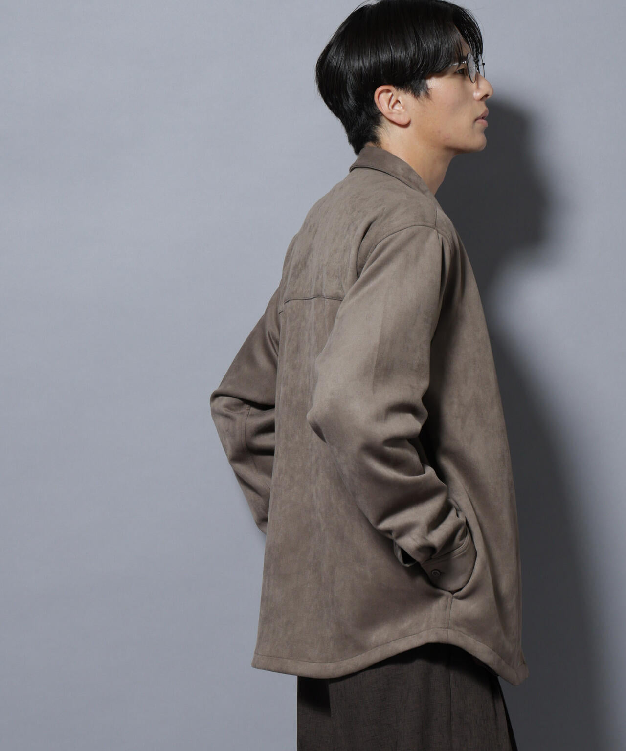 フェイクスエードシャツ 長袖 6725220203