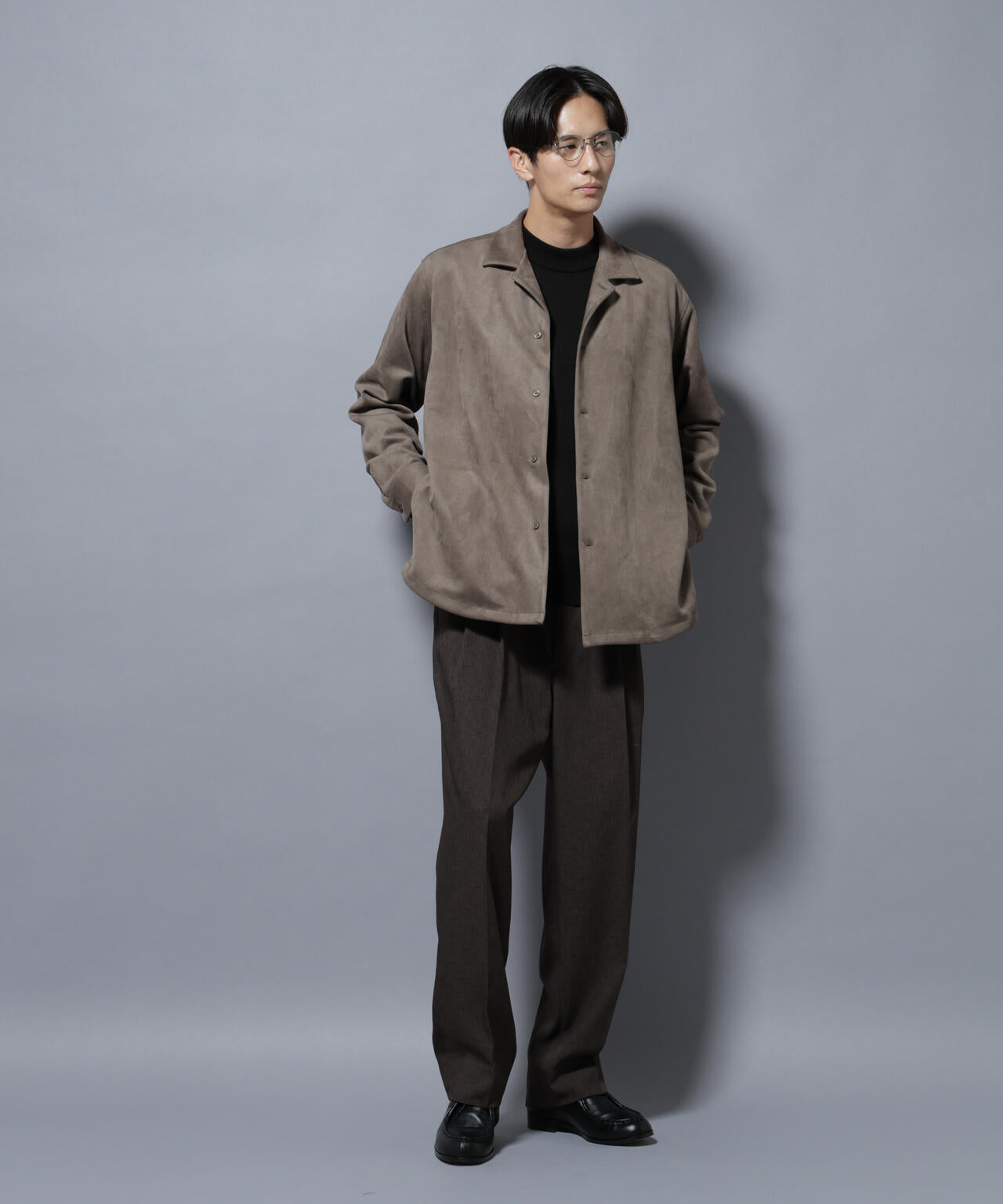 フェイクスエードシャツ 長袖 6725220203