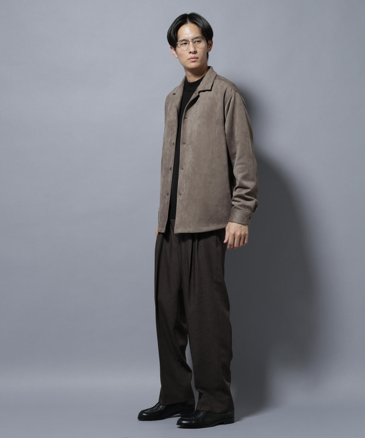 フェイクスエードシャツ 長袖 6725220203