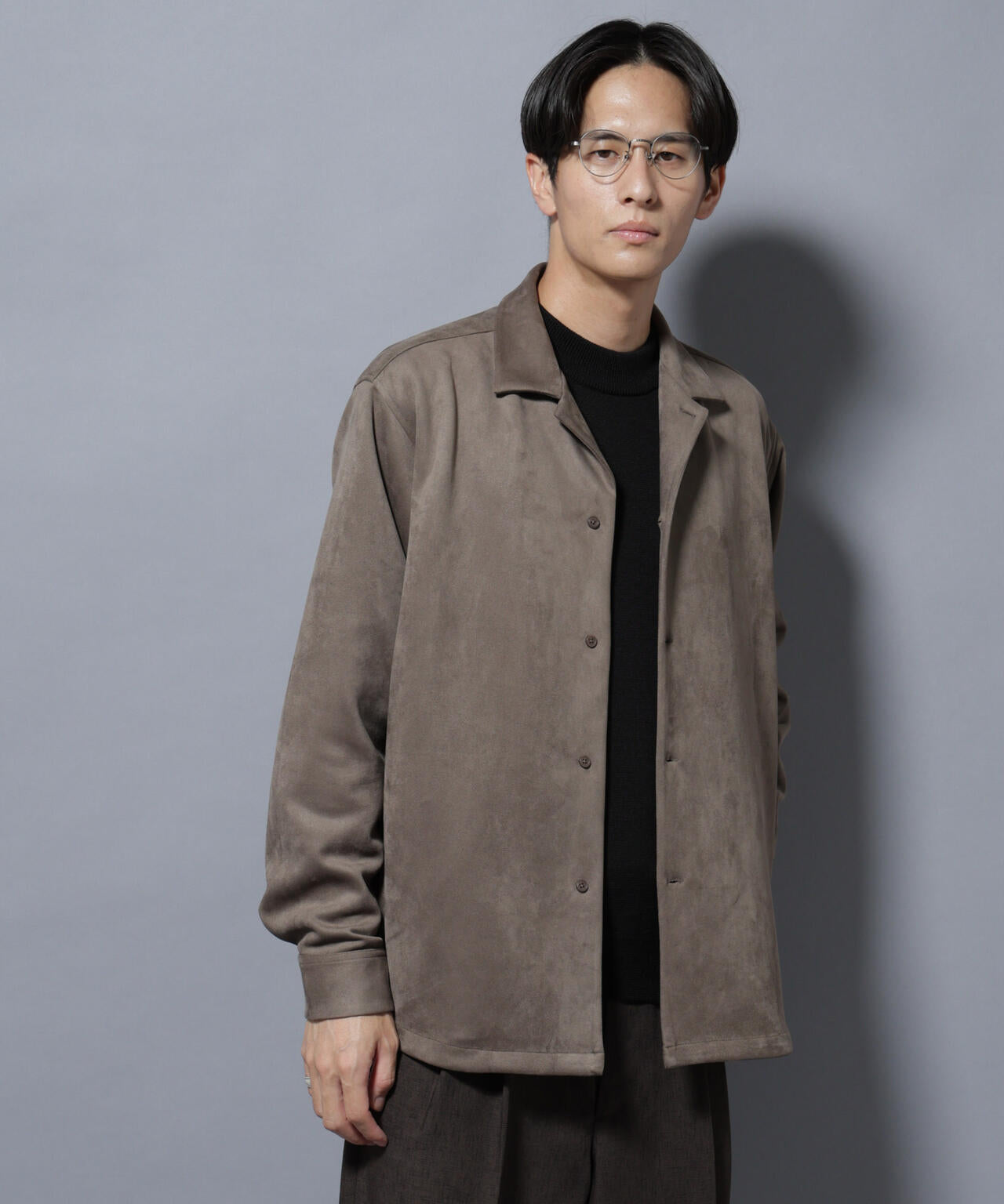 フェイクスエードシャツ 長袖 6725220203