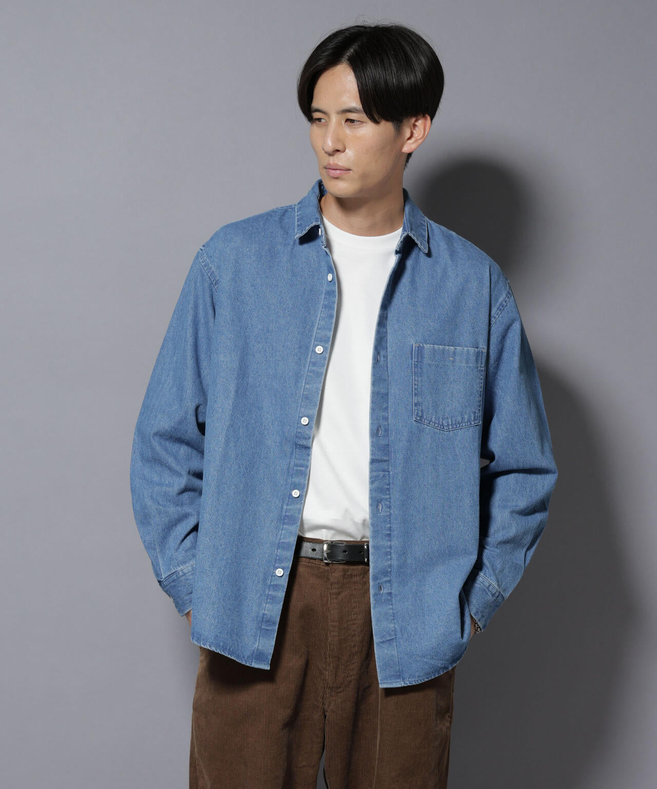 ライトオンスデニムシャツ 長袖 6725220209