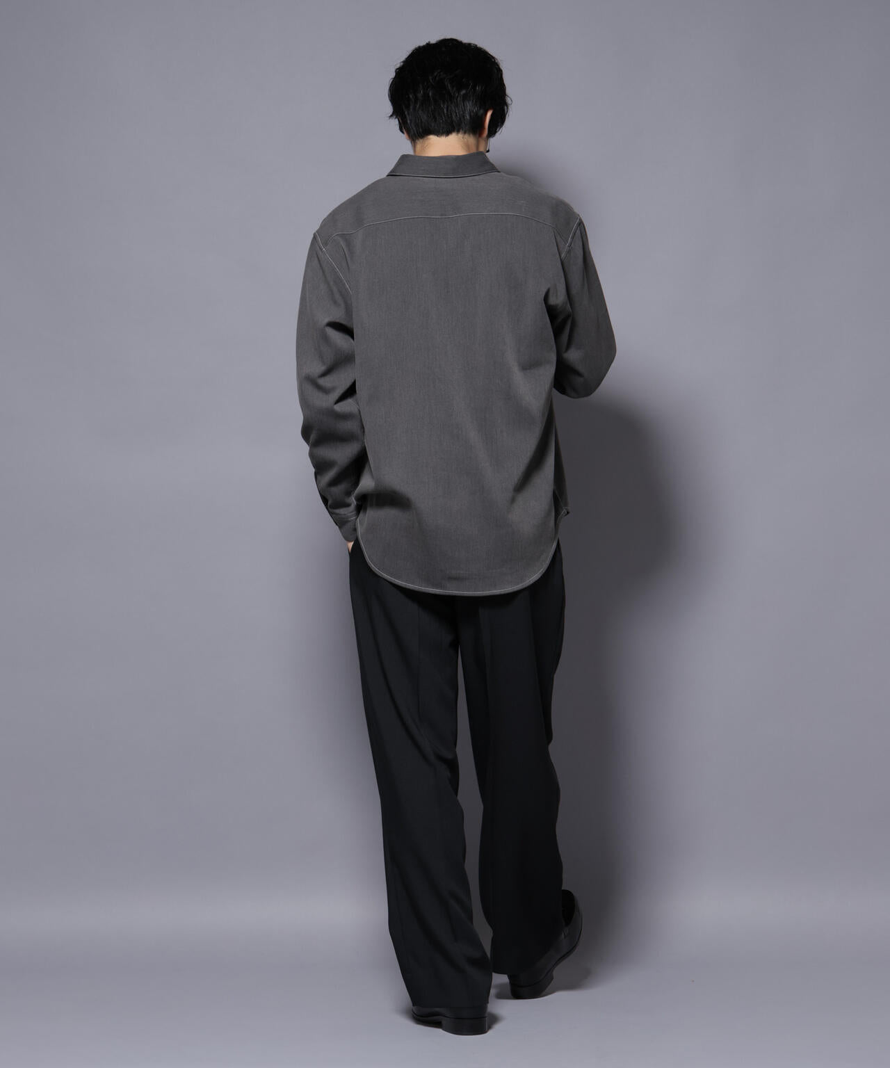 ストレッチツイルフラップポケットシャツ