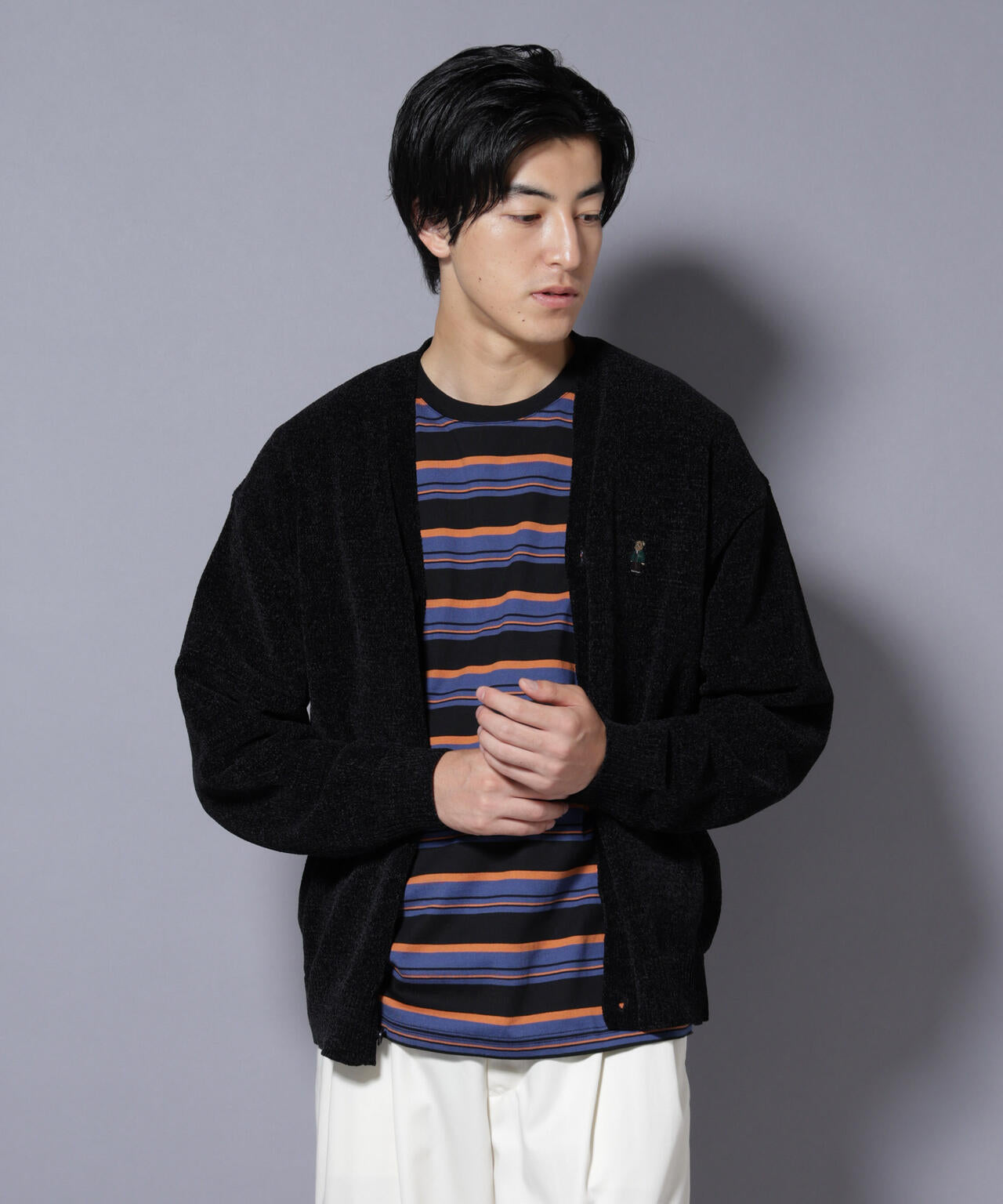 バナナマン　カーディガン　ブラック　Ｌサイズ バナナマン カーディガン ブラック Lサイズ バナナマン カーディガン