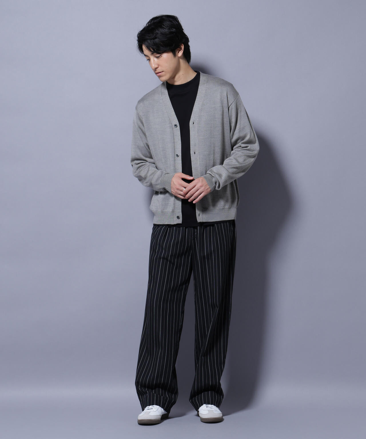 タスマニアミックスベーシックカーディガン