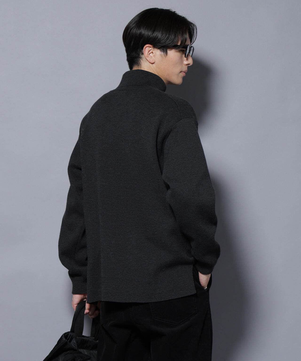 ミラノリブ ワイドタートルネックニット