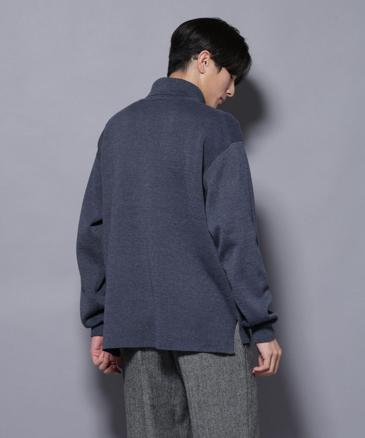 ミラノリブ ワイドタートルネックニット