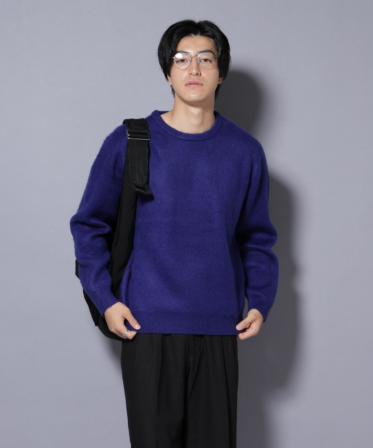 モヘヤライクプルオーバーニット