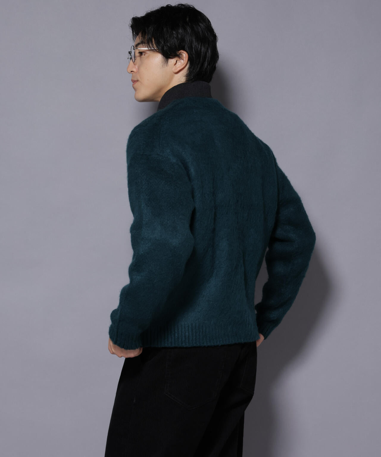 モヘヤライクニットカーディガン