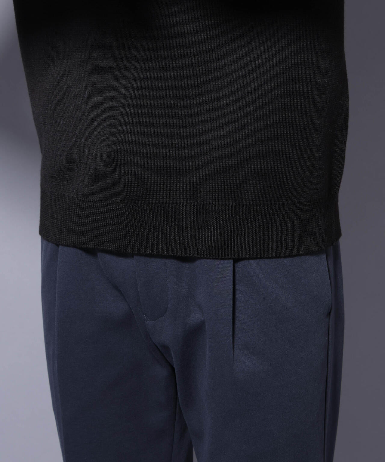 タスマニアウールミックス ミラノリブリラックスVネックニット 6725222224