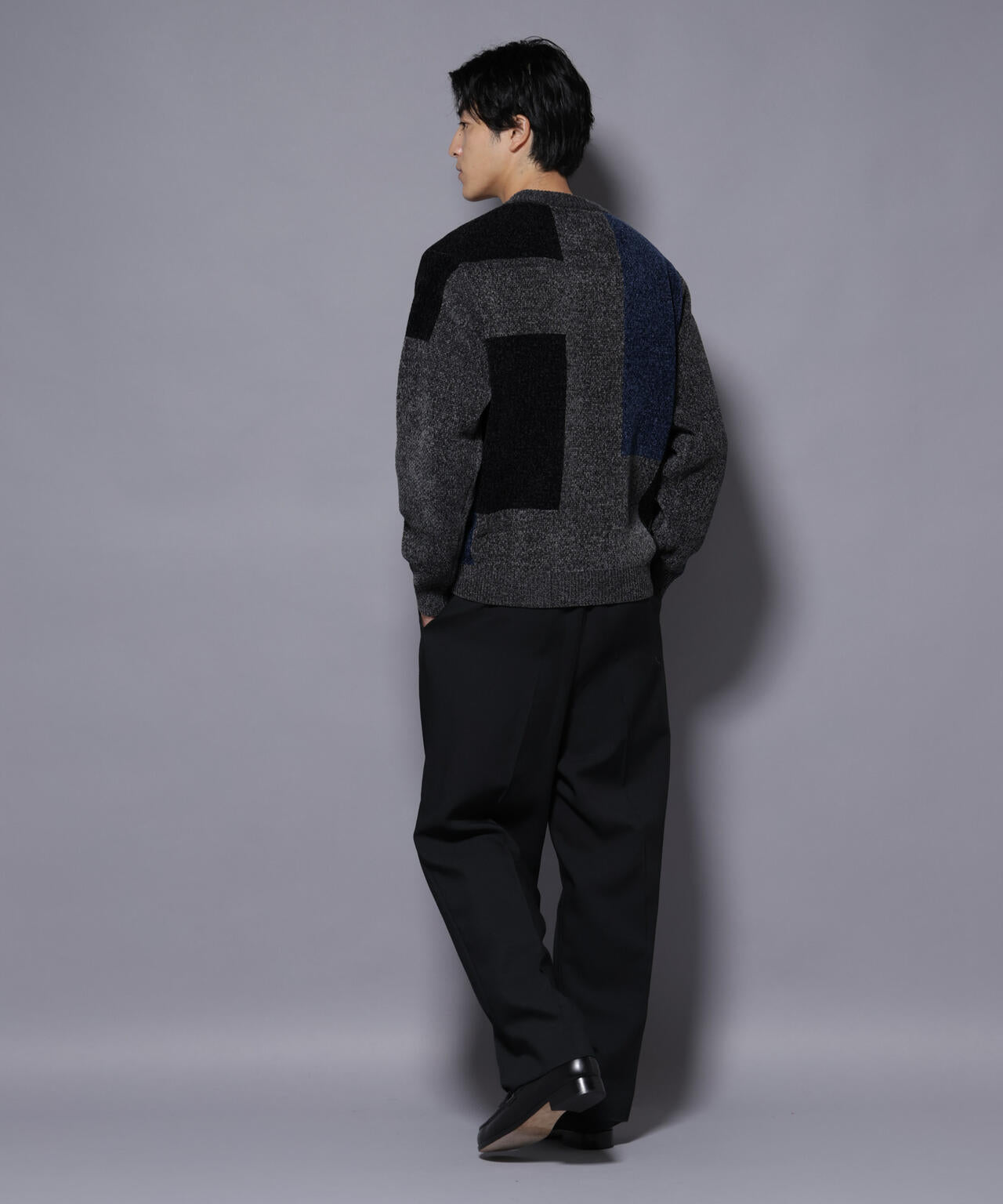 モールヤーンブロッキングニット 6725222226