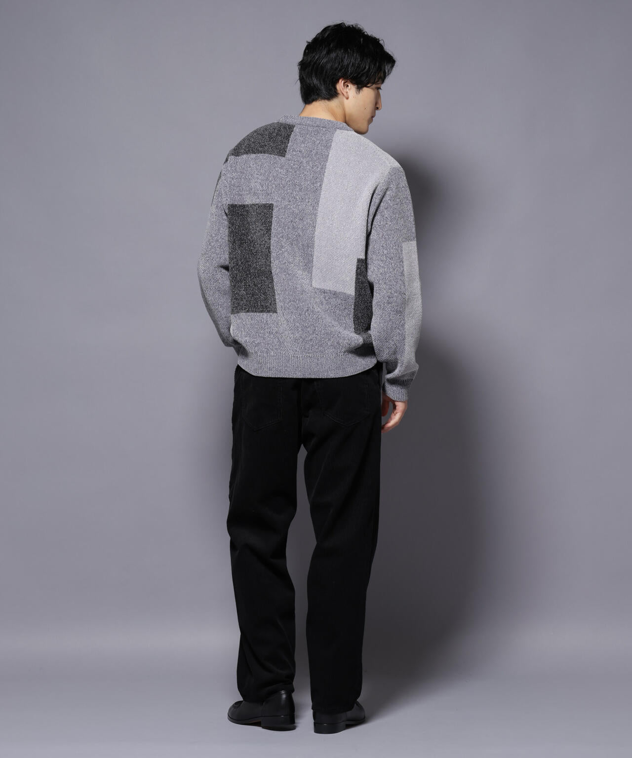 モールヤーンブロッキングニット 6725222226