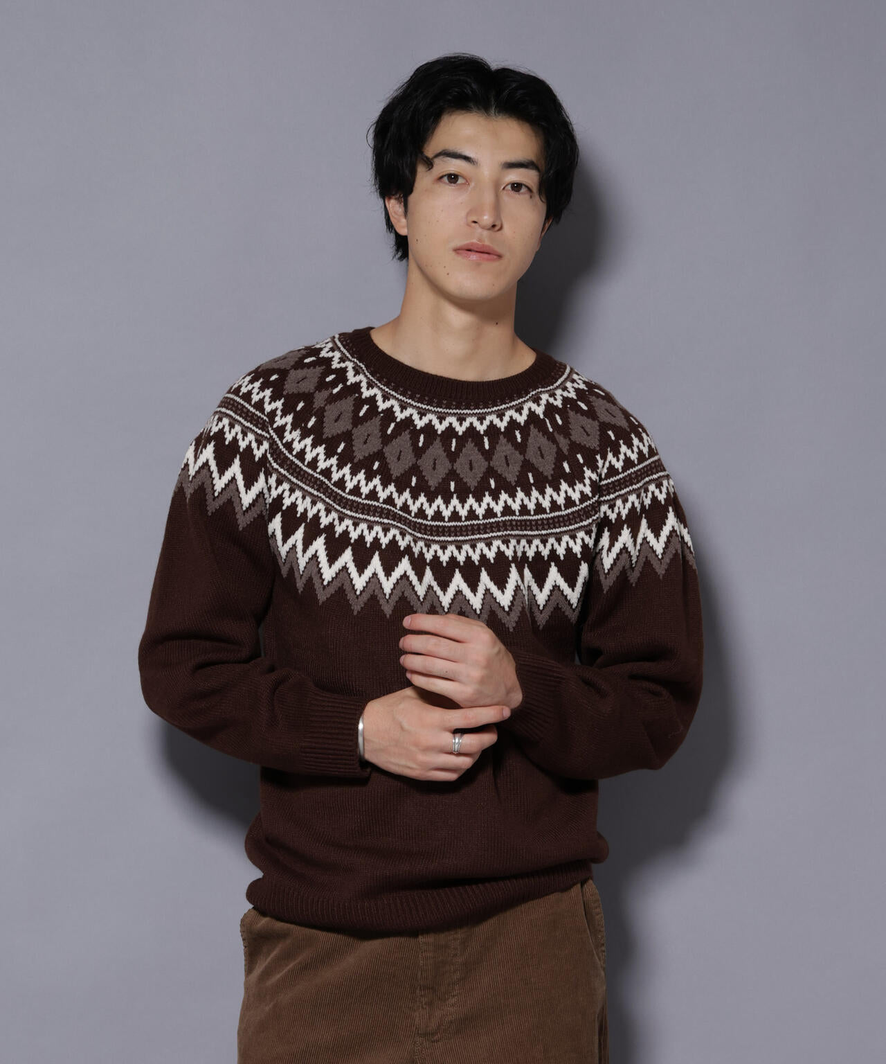 モールヤーンノルディックニット