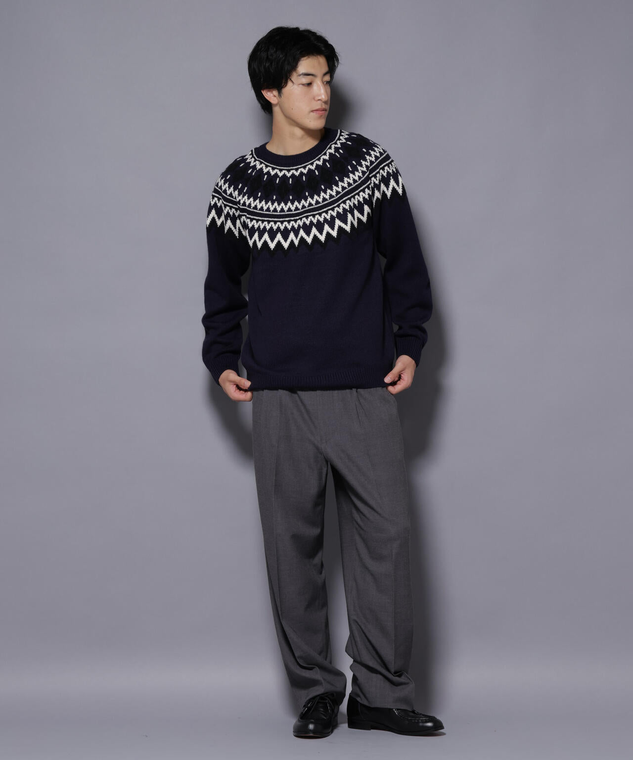 モールヤーンノルディックニット