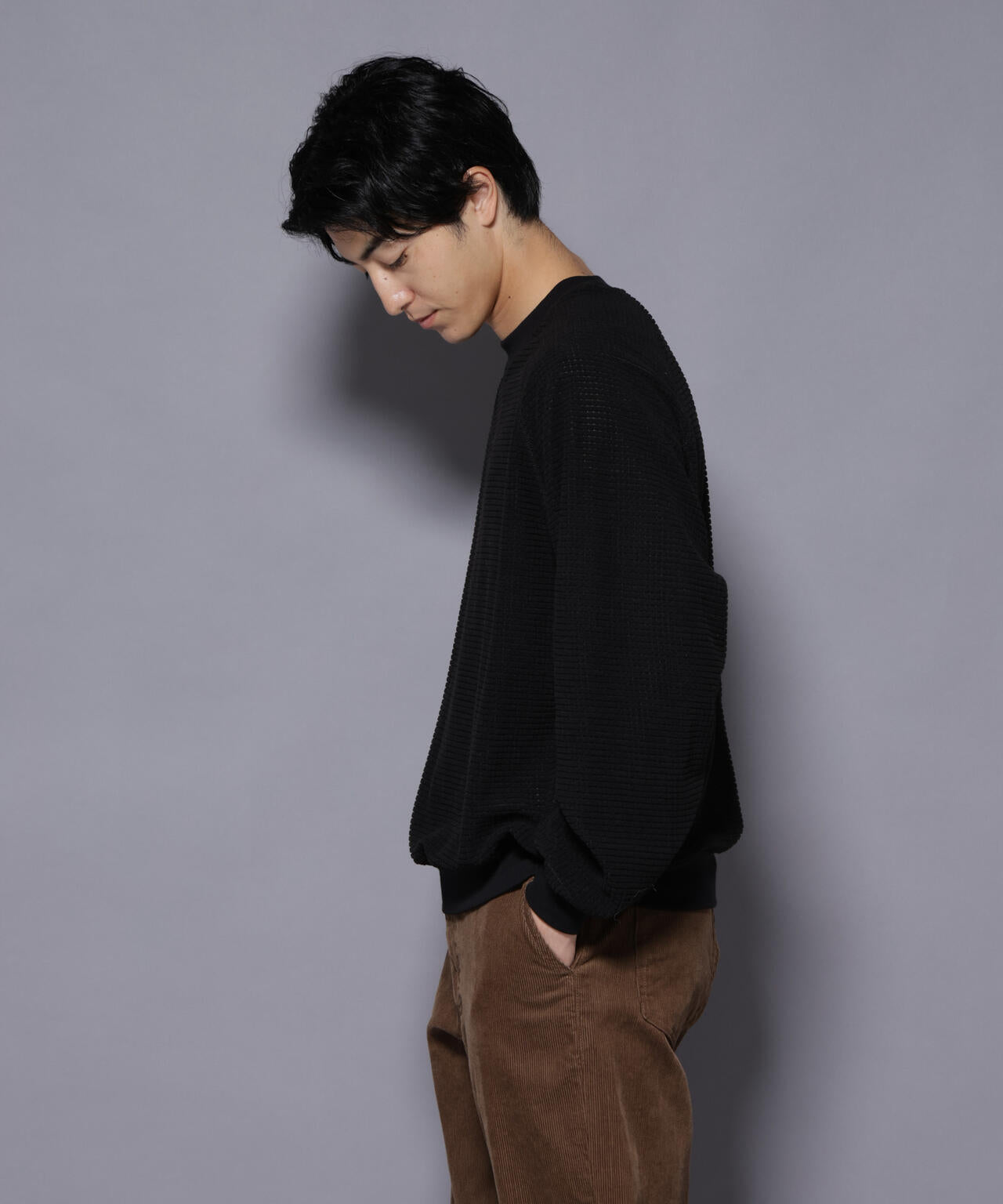 NORMANBROS別注 ワッフルフリース 長袖 6725223002