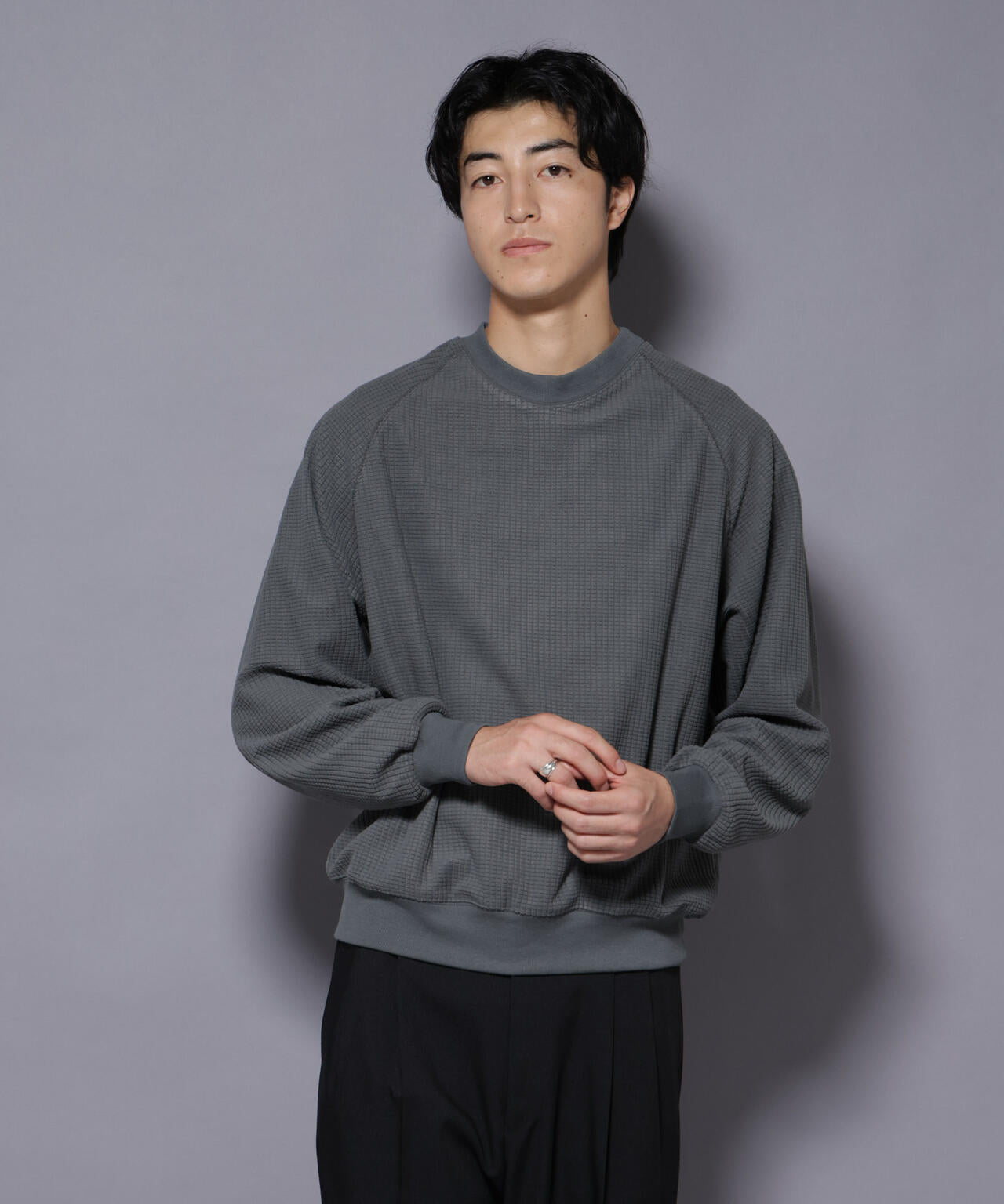 NORMANBROS別注 ワッフルフリース 長袖 6725223002