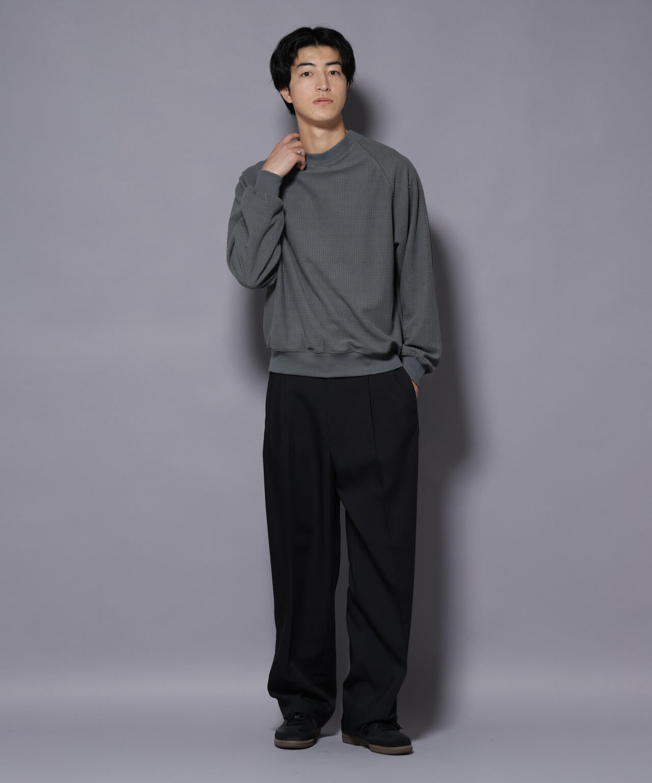 NORMANBROS別注 ワッフルフリース 長袖 6725223002