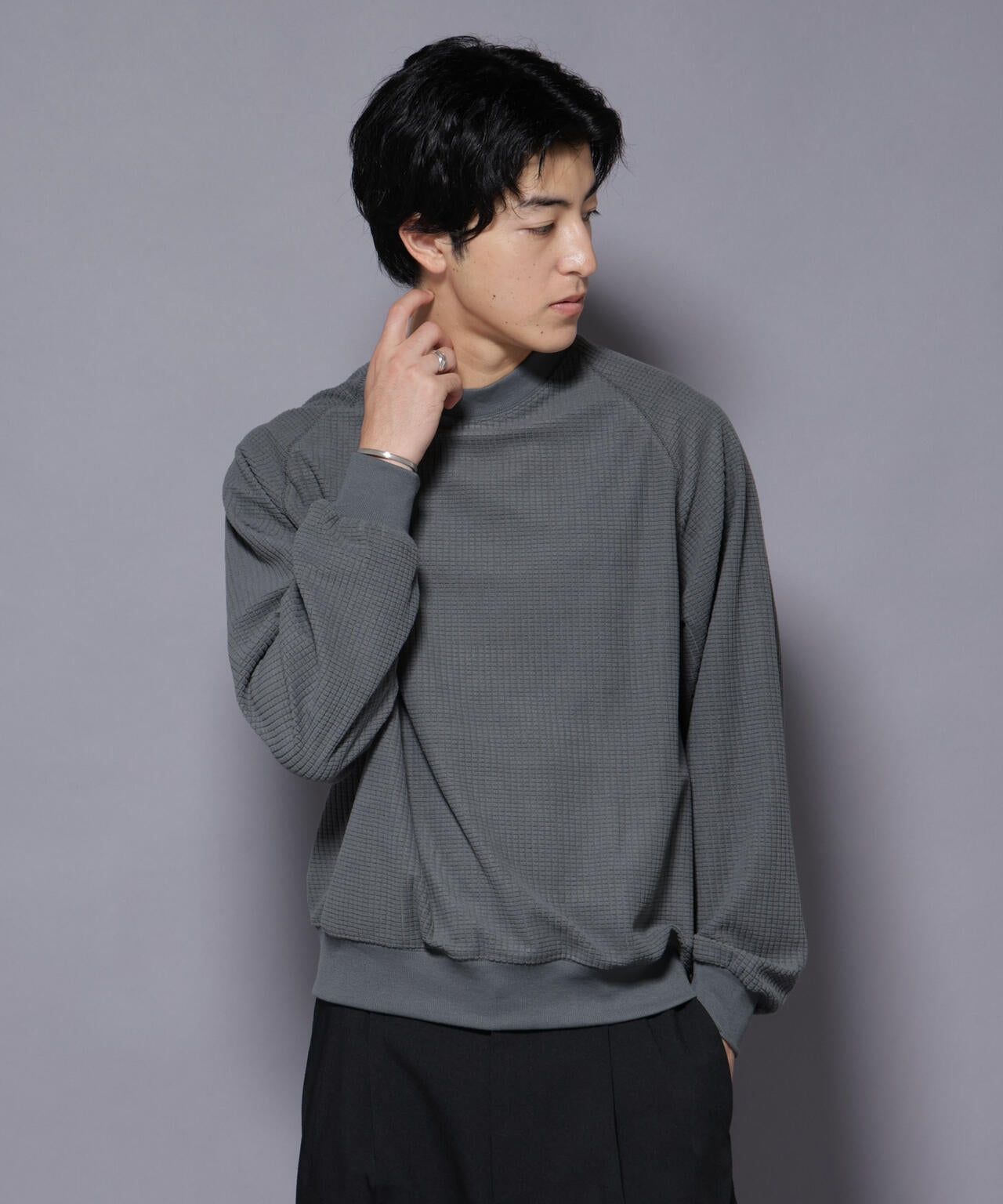 NORMANBROS別注 ワッフルフリース 長袖