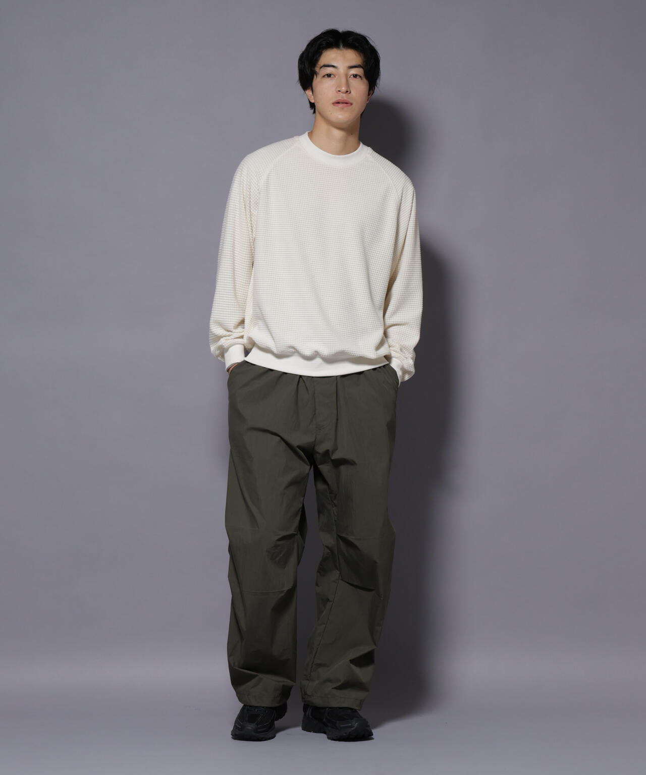 NORMANBROS別注 ワッフルフリース 長袖 6725223002