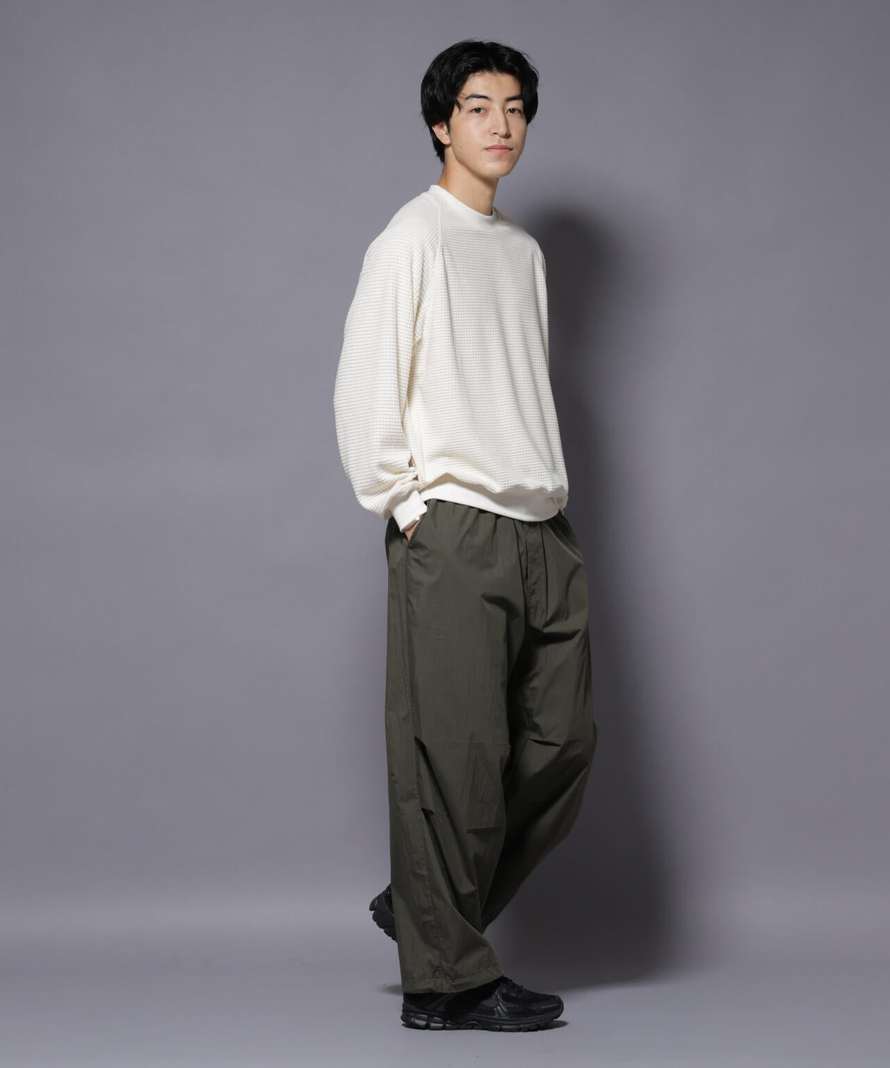 NORMANBROS別注 ワッフルフリース 長袖 6725223002