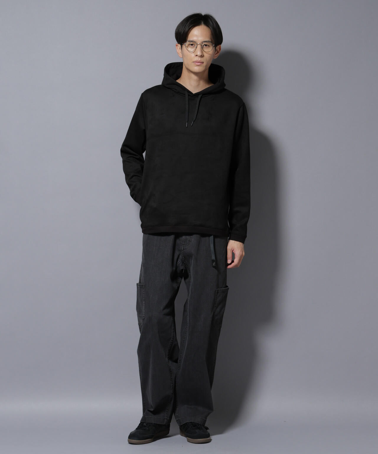 フェイクスエードフーディー 長袖 6725223203