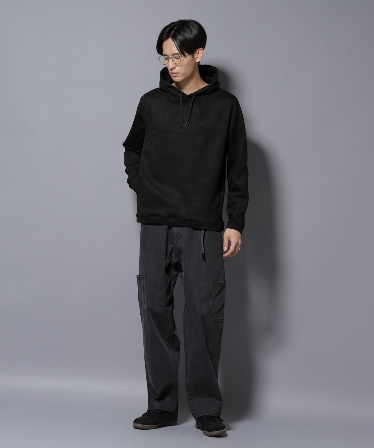 フェイクスエードフーディー 長袖 6725223203