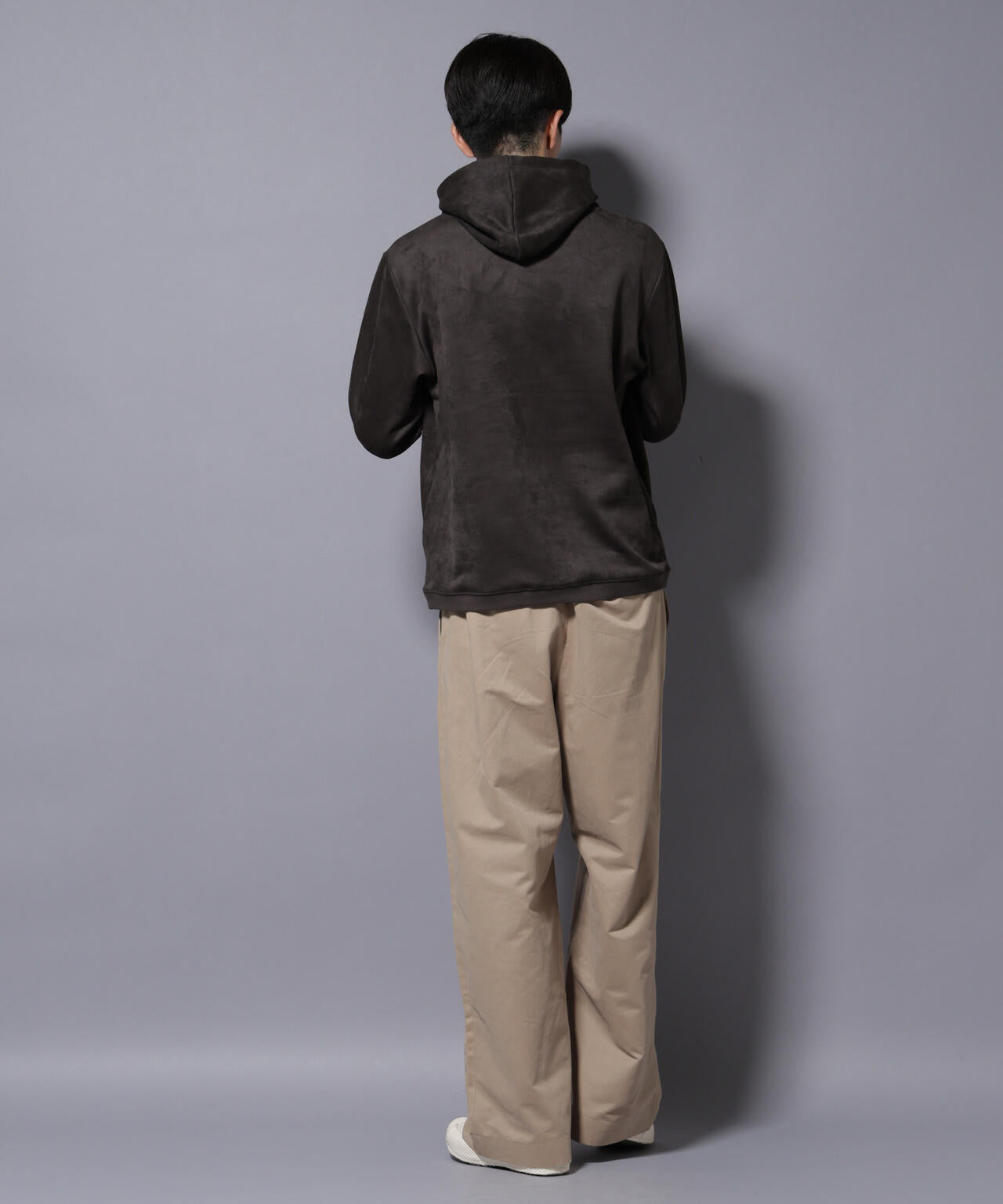 フェイクスエードフーディー 長袖 6725223203