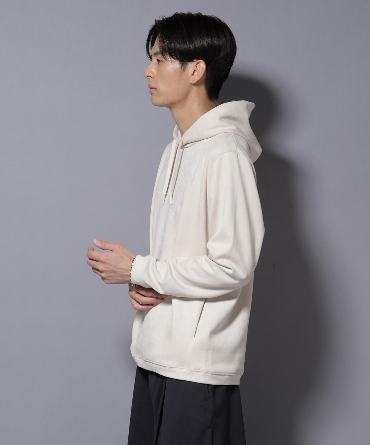 フェイクスエードフーディー 長袖 6725223203