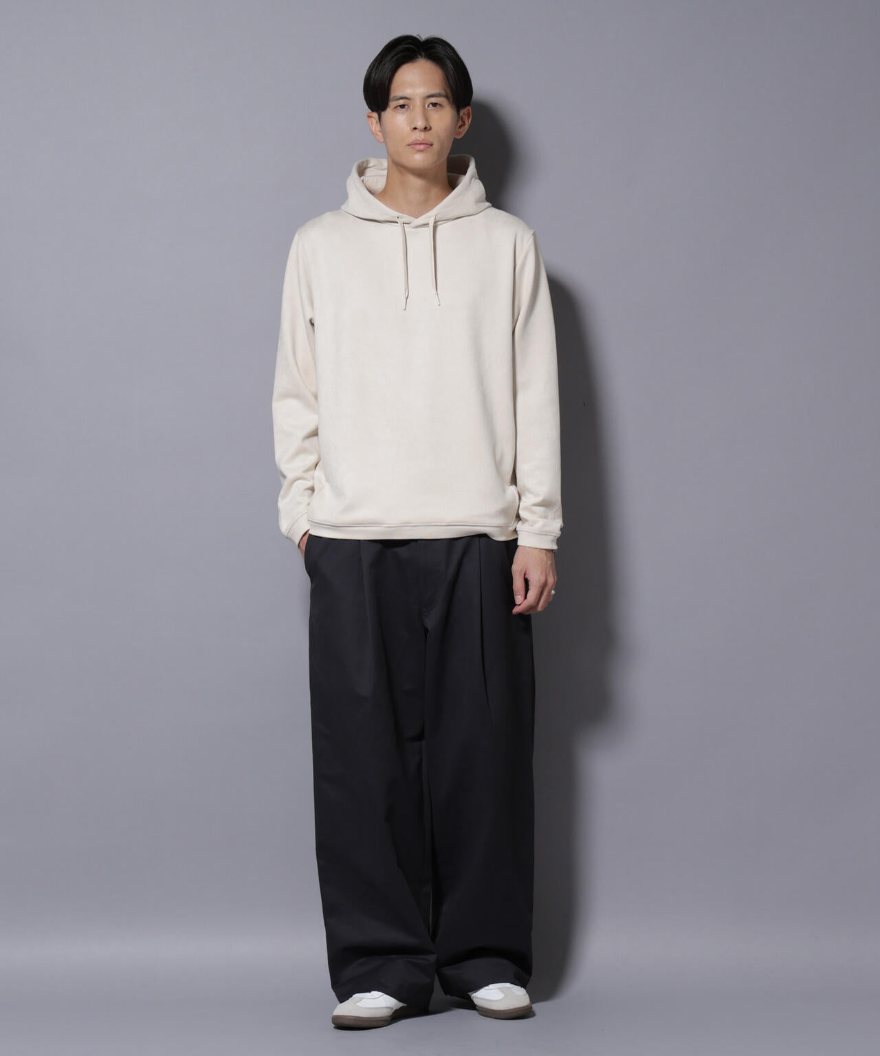 フェイクスエードフーディー 長袖 6725223203