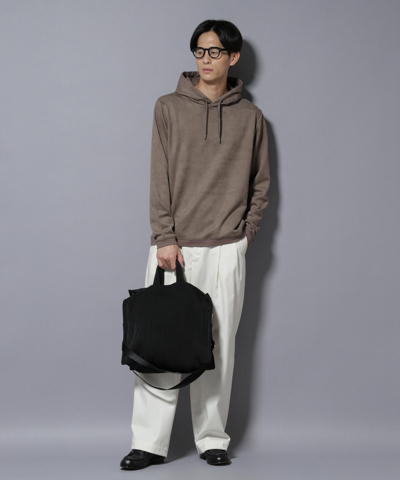 フェイクスエードフーディー 長袖 6725223203