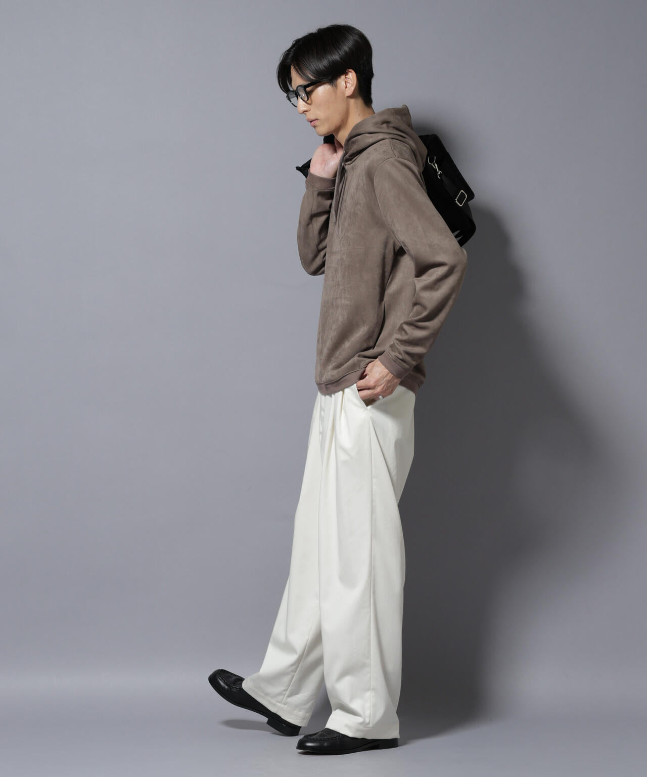 フェイクスエードフーディー 長袖 6725223203