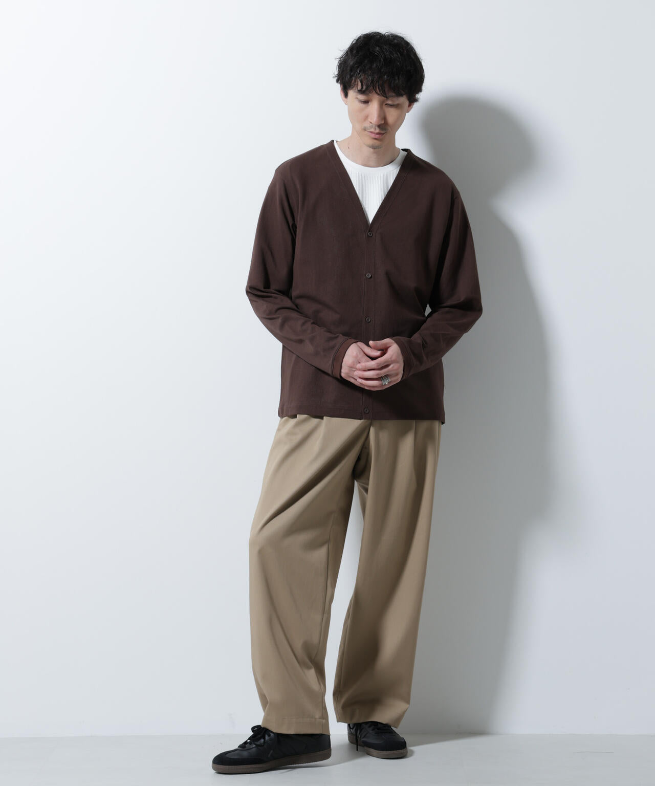 【ピ】maonosuke ジャージカーディガン エアパッセージ ジャージーカーディガン
