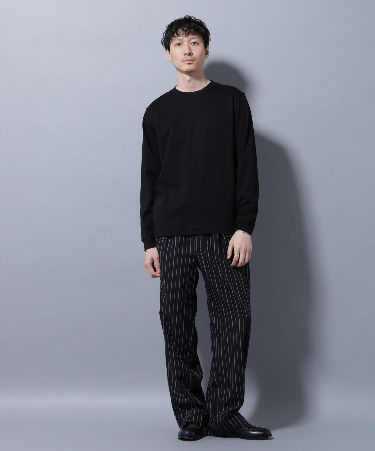 アンチスメルクルーネックTシャツ 長袖 6725223208