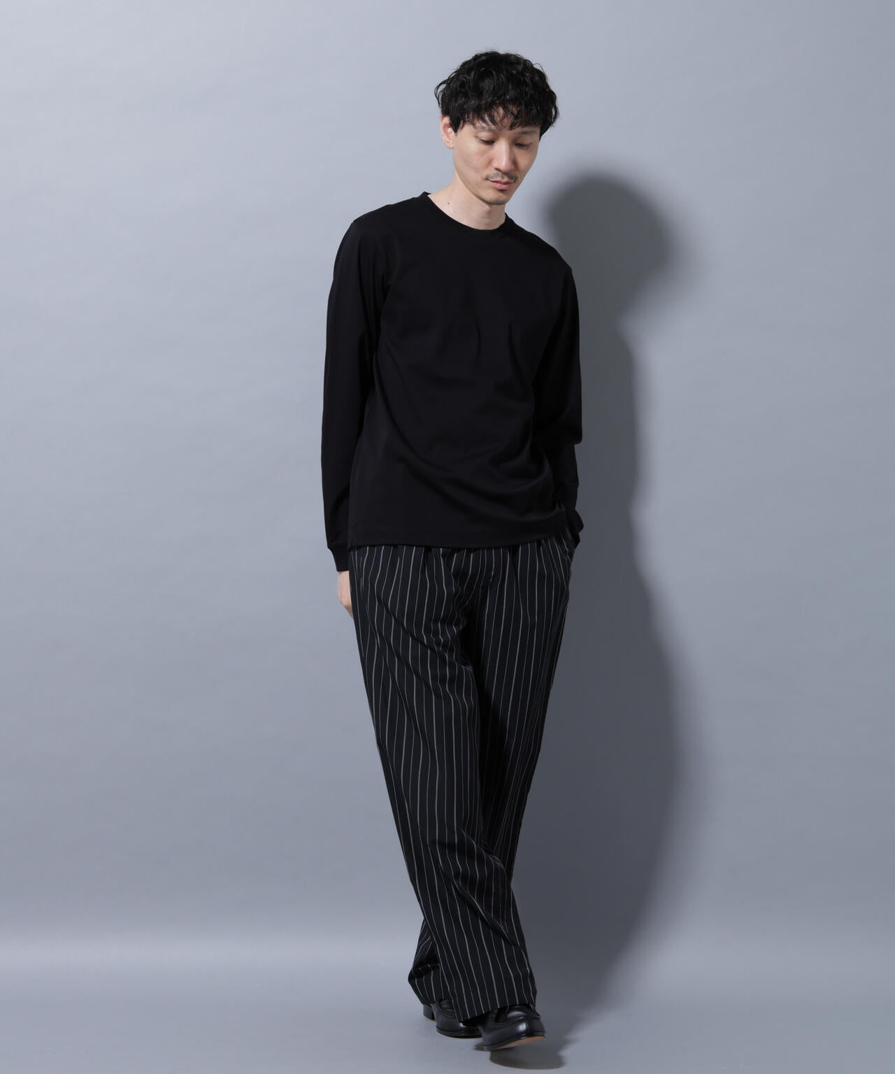 アンチスメルクルーネックTシャツ 長袖 6725223208