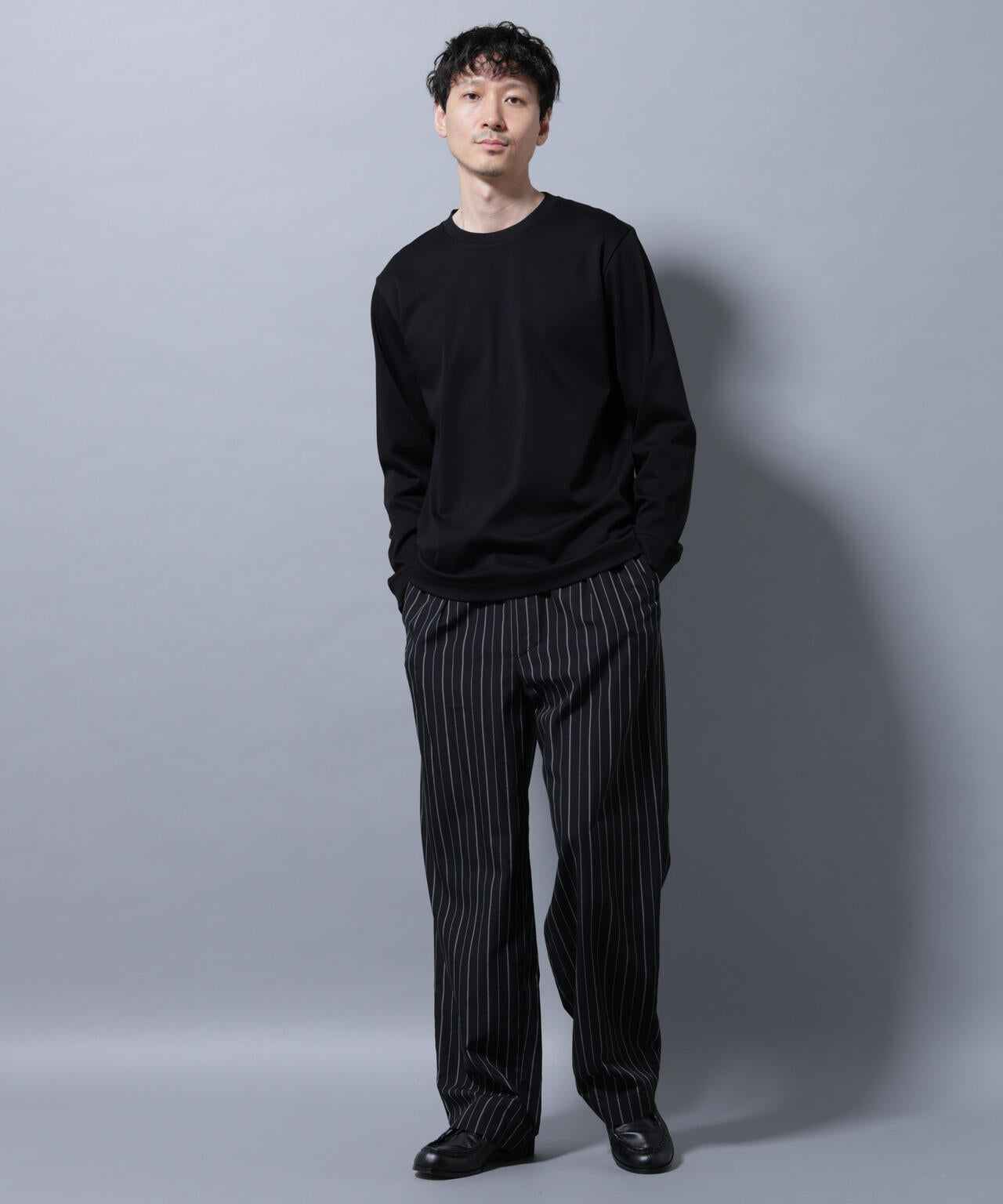 アンチスメルクルーネックTシャツ 長袖 6725223208