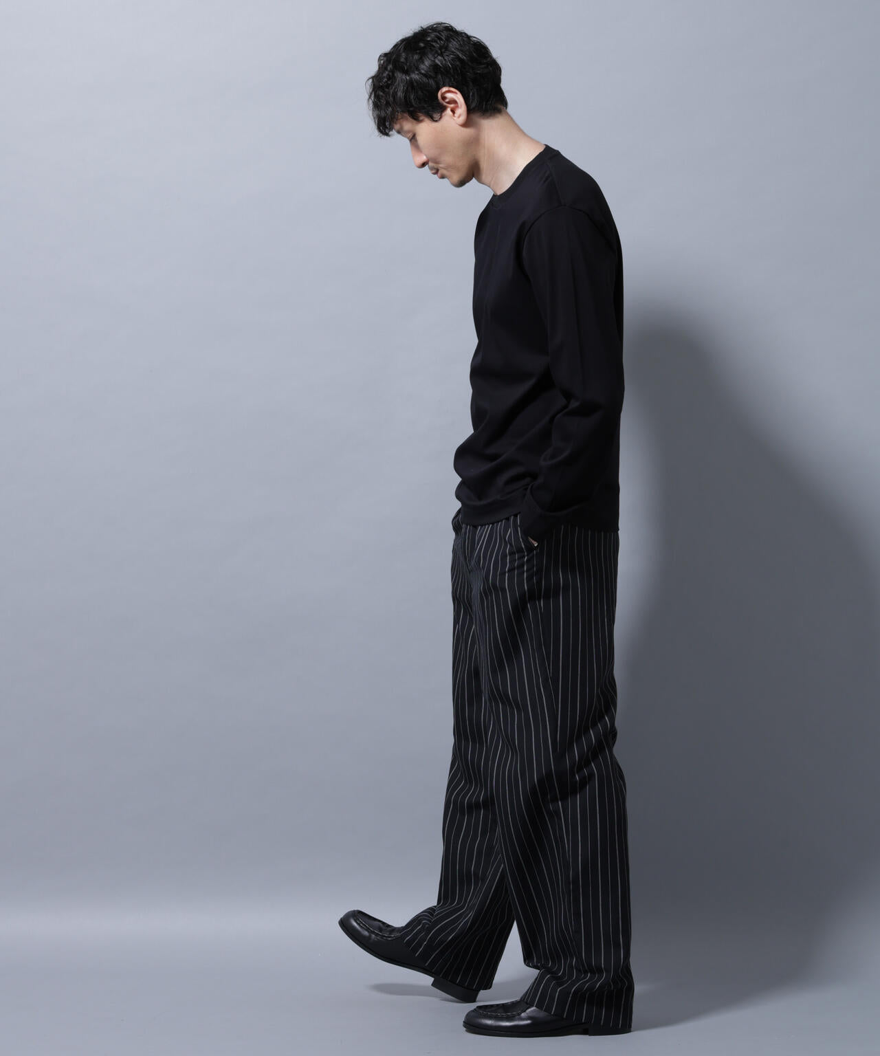 アンチスメルクルーネックTシャツ 長袖 6725223208