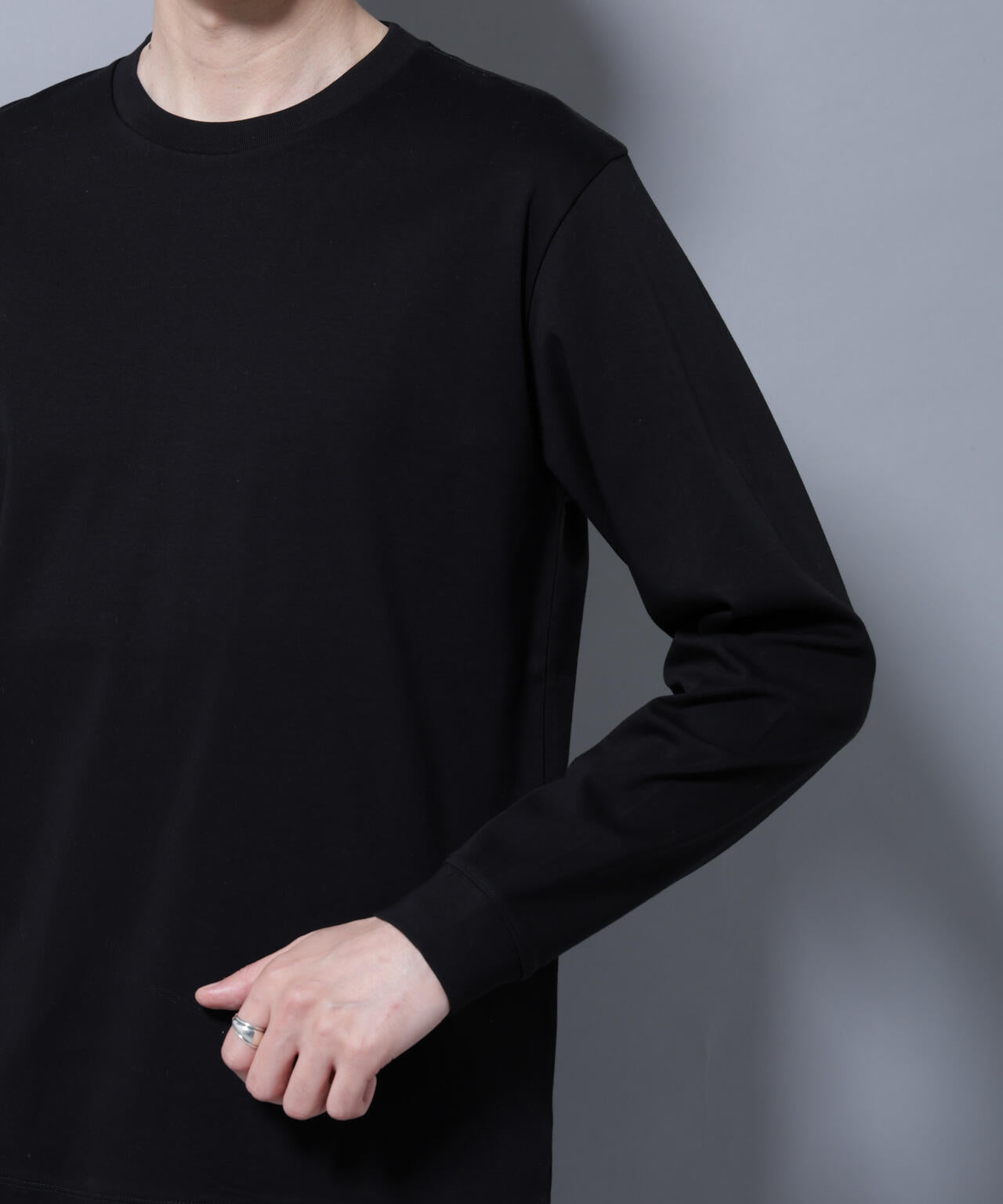 アンチスメルクルーネックTシャツ 長袖 6725223208