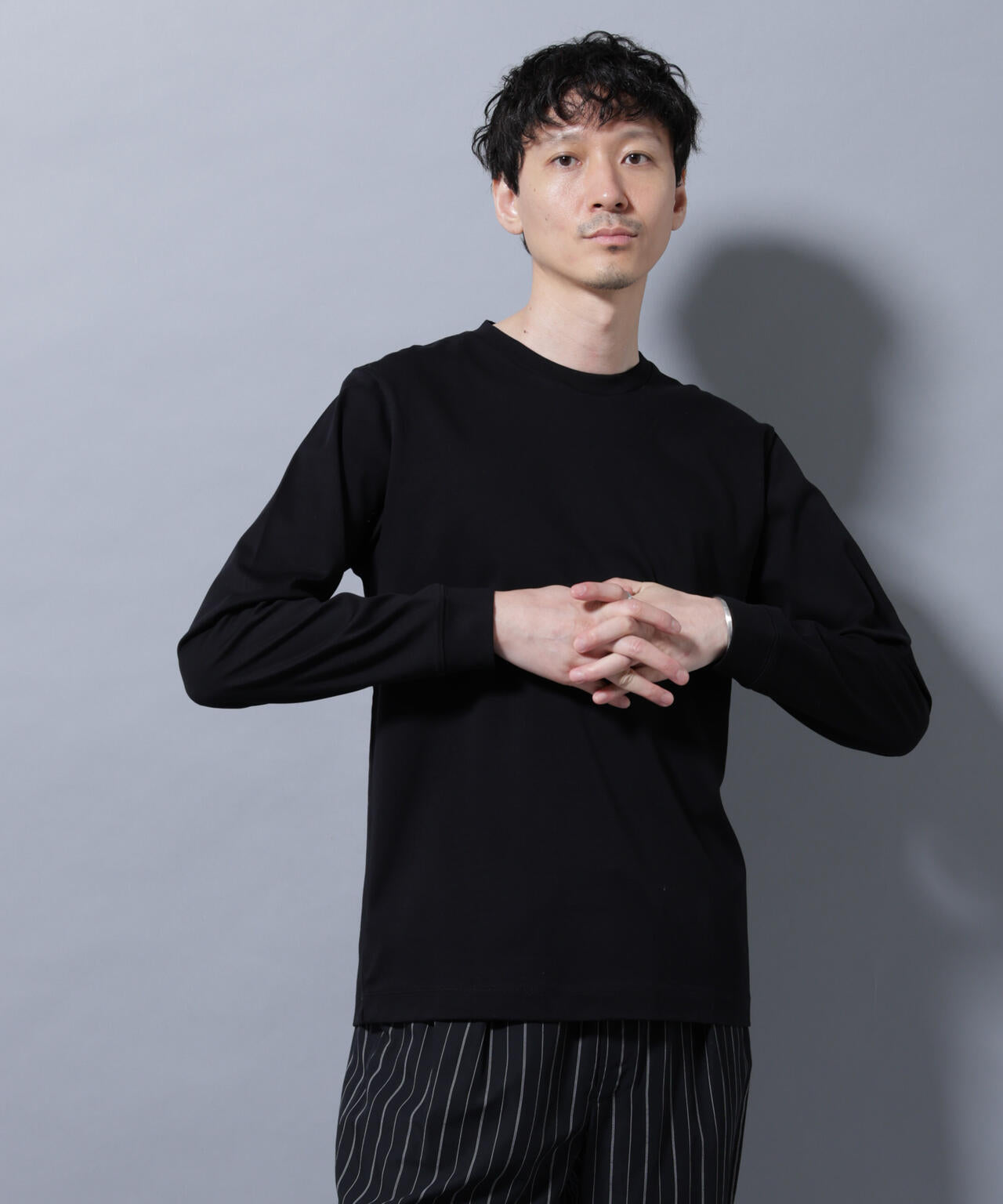 アンチスメルクルーネックTシャツ 長袖 6725223208