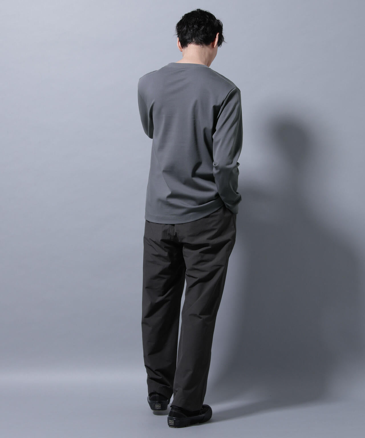 アンチスメルクルーネックTシャツ 長袖 6725223208